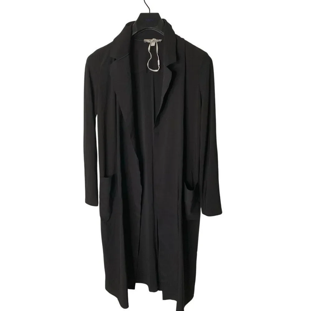 Max Mara Leisure long jacket black women's one size / no size tag